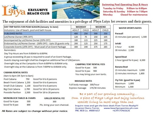 New Club Rates